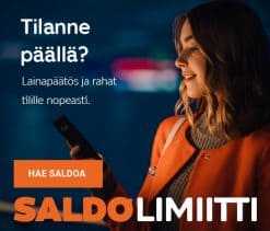 Saldo Limiitti: Nosta Lainaa Tilille 24hrs Joka Päivä! | Saldo Limiitti!