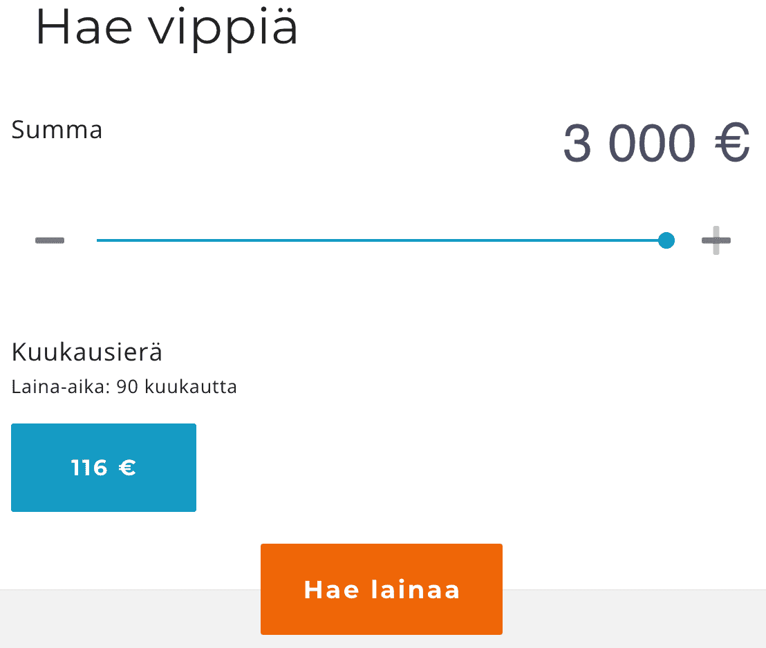 Vippi.fi lainalaskuri